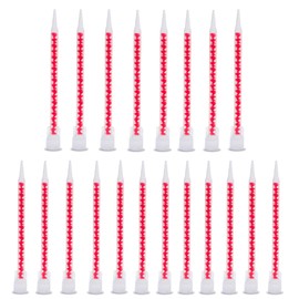 Dual barrel mixing nozzle, 20 double epoxy spray gun nozzles, suitable for 200ml and 400ml manual ink cartridges （20 pieces）