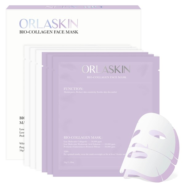 ORLASKIN ORLASKIN 6PCS Collagen Face Mask Overnight Bio-Collagen Real Deep
