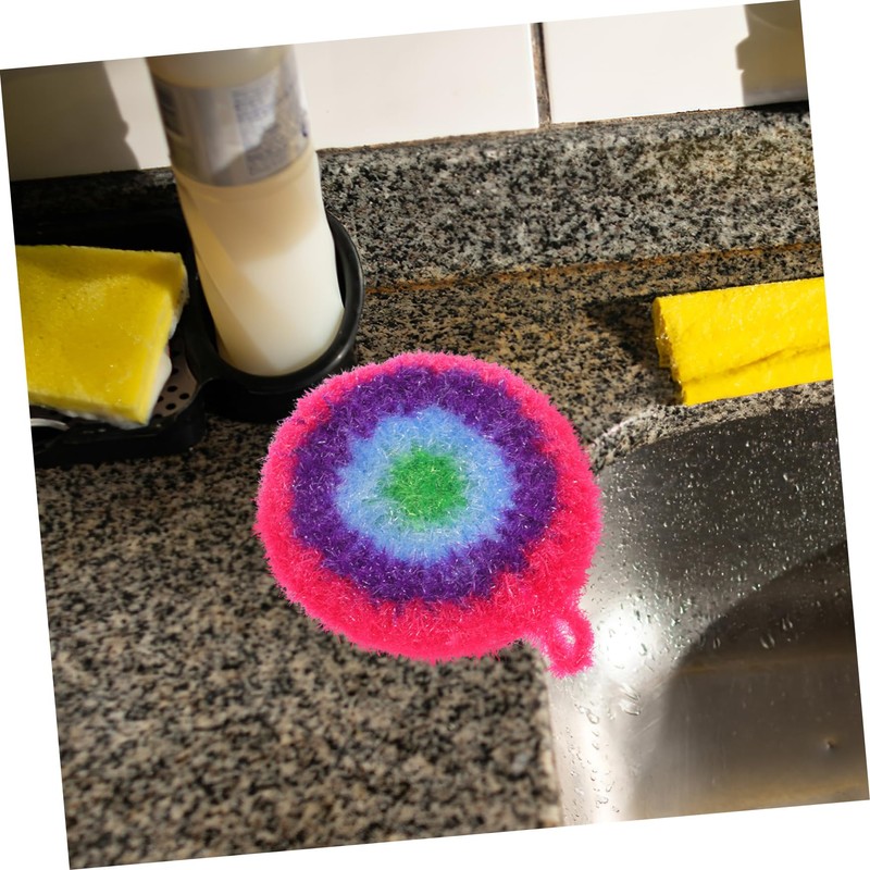 CHILDWEET 3pcs Cute Dish Scrubber Non-Scratch Kitchen Cleaning Cloths Quick-Drying