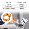 HARFINGTON Bike Seat Post Clamp 31.8mm Bike Clip Aluminum Alloy