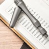 Hamans Ballpoint Pen 4.02" Spiral Pen Cap Design Titanium EDC