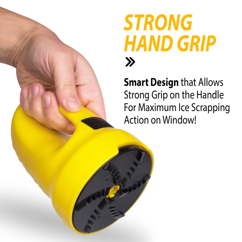 ZONETECH Electric Snow Ice Scraper USB Rechargeable - Premium Quality