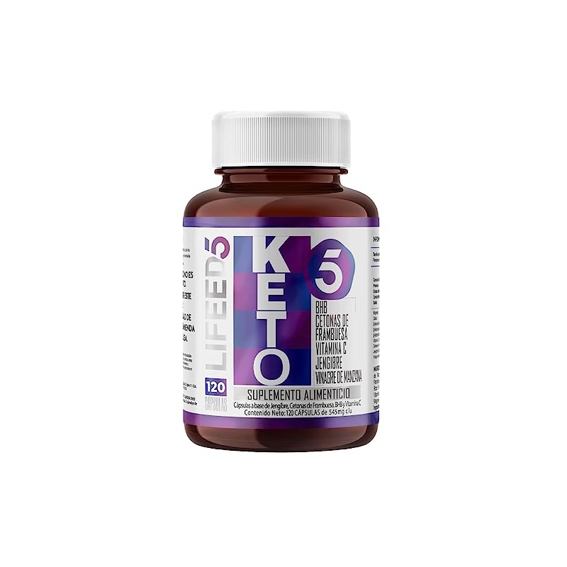 Lifeed Keto Suplemento Cetonas Frambuesa Bhb Vinagre Manzana Multivitamínico Jengibre