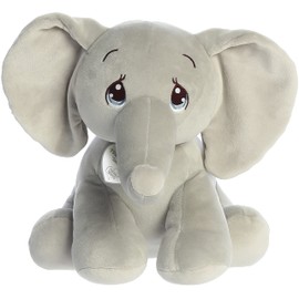 Aurora® Inspirational Precious Moments™ Squishy Tuk Elephant Stuffed Animal - Cherished Memories - Enduring Comfort - Gray 12 Inches