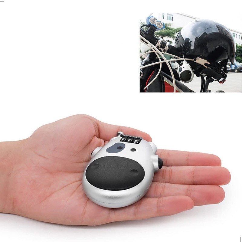 Bicycle lock, bicycle combination lock, retractable 80 cm steel wire