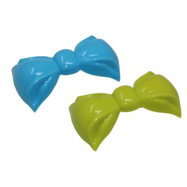 Parcelona - Juego de 2 pasadores de celuloide de 5 cm, diseño de ángel francés, color azul y verde