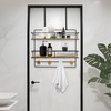 SDZOREN Over-the-Door Shower Caddy, Large Rustproof Hanging Bathroom Organizer with
