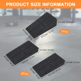 3Pcs Squat wedge block, Windspeed slant board squat wedge blocks Adjustable calf stretcher slant board Non-Slip slant board For Heel Elevated Squat and Calf Raise