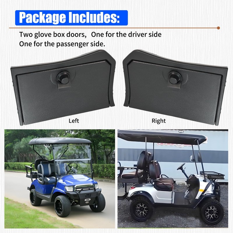 Golf Cart Glove Box Door Set Kit Compatible with Kandi