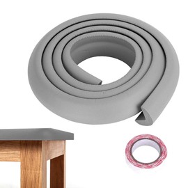 2M Edge Protection, Safety Rubber Bumper Protection for Children, Edge Protection for Various Sizes of Furniture, Suitable for Home, Children's Room (Grey)