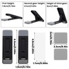 XLIUAX Portable Keyboard Riser for Desk, 2pcs Mini Foldable Laptop