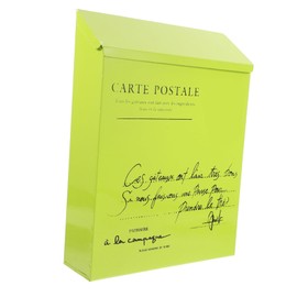 Operitacx Vintage Eisen Wandbriefkasten mit Schloss Antike Briefkasten für Garten und Außenbereich Robuste Wandmontagebox Grün für Dekorative Zwecke und Persönliche Gestaltung