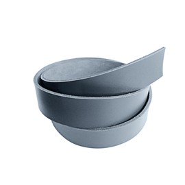 9-10 oz Genuine Leather Strap, Leather Strip, Leather Band, Natural Leather Belt Blank. 51-55". (Grey, 2 inch (50mm.))