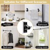 8PCS No Drill Curtain Rod Bracket, Self Adhesive Curtain Rod