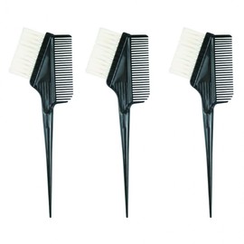 Beautique Self-Dyeing Gray Hair Brush - Double-Sided, Slim, Fine Bristle 3 pcs