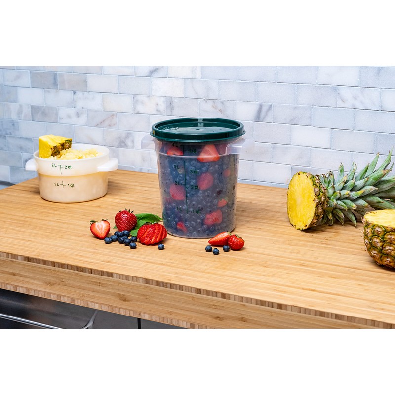 Carlisle FoodService Products Storplus Round Food Storage Container with Stackable