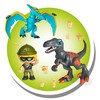 Action Heroes Dino Pack, Combinable Figures, Dinosaur Toy for Children