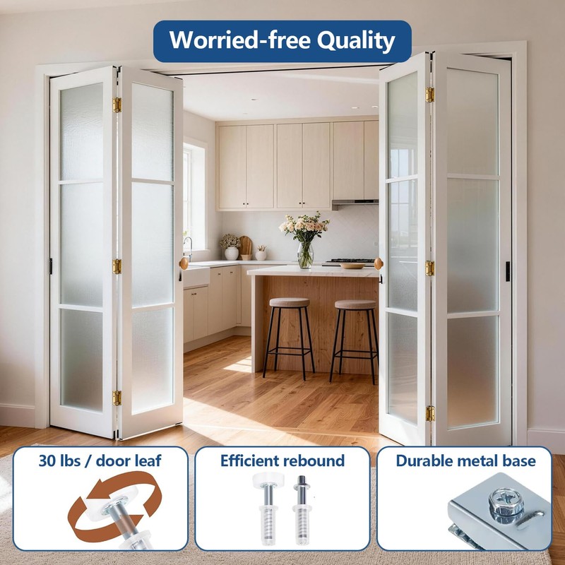 JAXYOOM Bifold Door Hardware Kit 30in for Closet