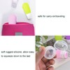 Mziart Travel Bottles for Toiletries, 2.7oz Silicone Travel Size Containers,