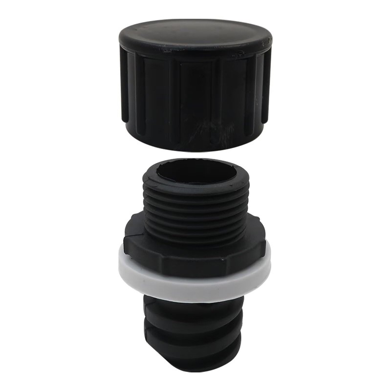 JRSHOME New Upgraded Replacement Black Drain Plug w/Hose Connection for