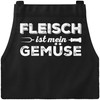 MoonWorks BBQ Apron for Men with Saying Fleisch ist mein