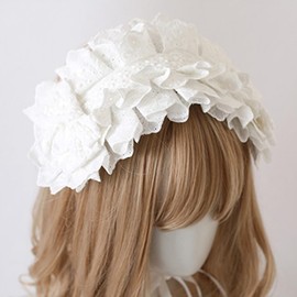 Toku to Yu Lolita Headdress Bowknot Lace Hair Ornament, Hood Embroidery, Gothic Girls, Maid Hair, Forest Girl, Bowknot Included, Cute, Princesses, Events, Halloween, Tea Conversation, Lolita Doll