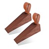 Door Stopper, Soild Walnut Wood Doorstop Wedge, Non-Slip Door Stops
