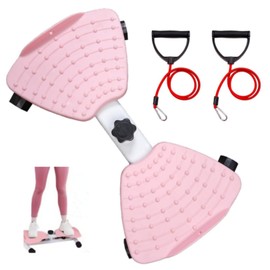 Waist Twister Machine with Resistance Bands, 300 LB Twist Board for Exercise, Adjustable Waist Twister Board Waist Sculptor Twist Exercise Board, Ab Twisting Machine