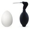 Handheld Egg Blower Tool for Pysanky Crafts with Rubber Pump