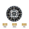Lily's Home Hanging Verdigris Wall Dial Thermometer, Ideal for Indoor