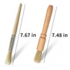 Coffee Grinder Cleaning Brush 2Pcs, Wood Handle & Natural Bristles