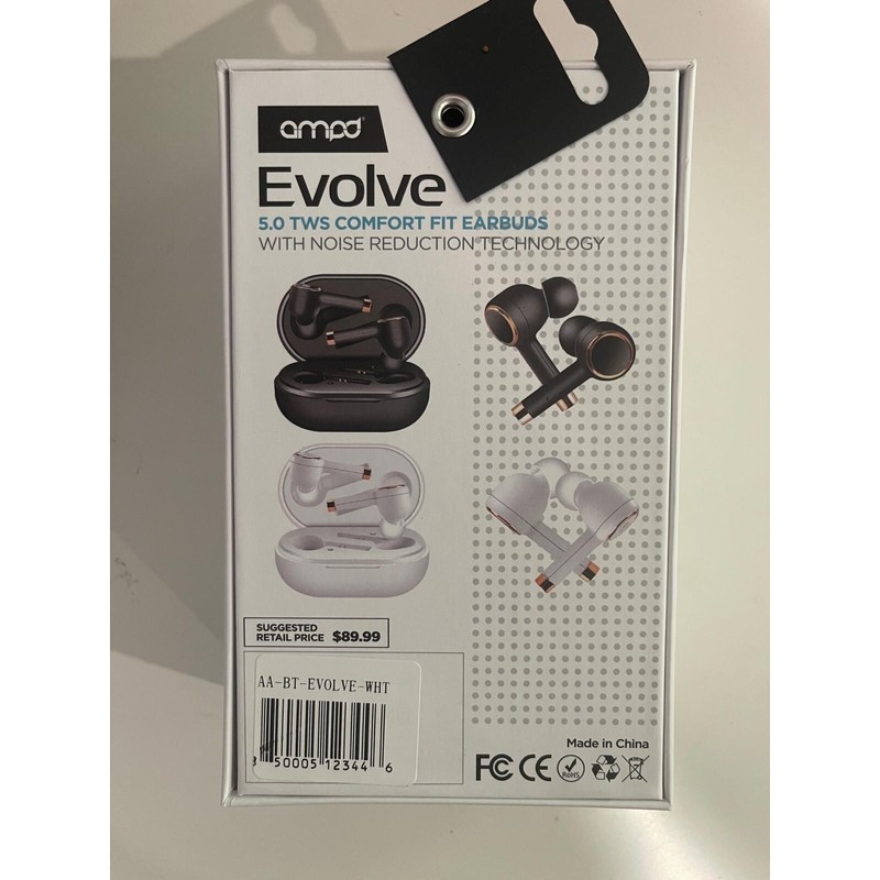 Ampd EVOLVE EARBUDS 5.5 TWS Comfort fit Earbuds With Noise