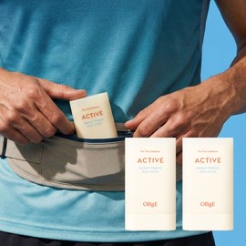 Objet Active Sweat Proof Sun Stick Running Sports Soft Sunscreen / 오브제 액티브 스웨트프루프 선스틱 런닝 스포츠 보송한 자외선차단제
