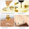 Shallho 6-Piece 90° Countersink Set, HSS Countersink Set, Titanium Coating,