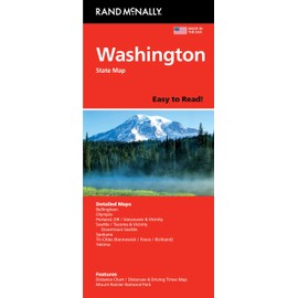 Rand McNally Easy to Read: Washington State Map