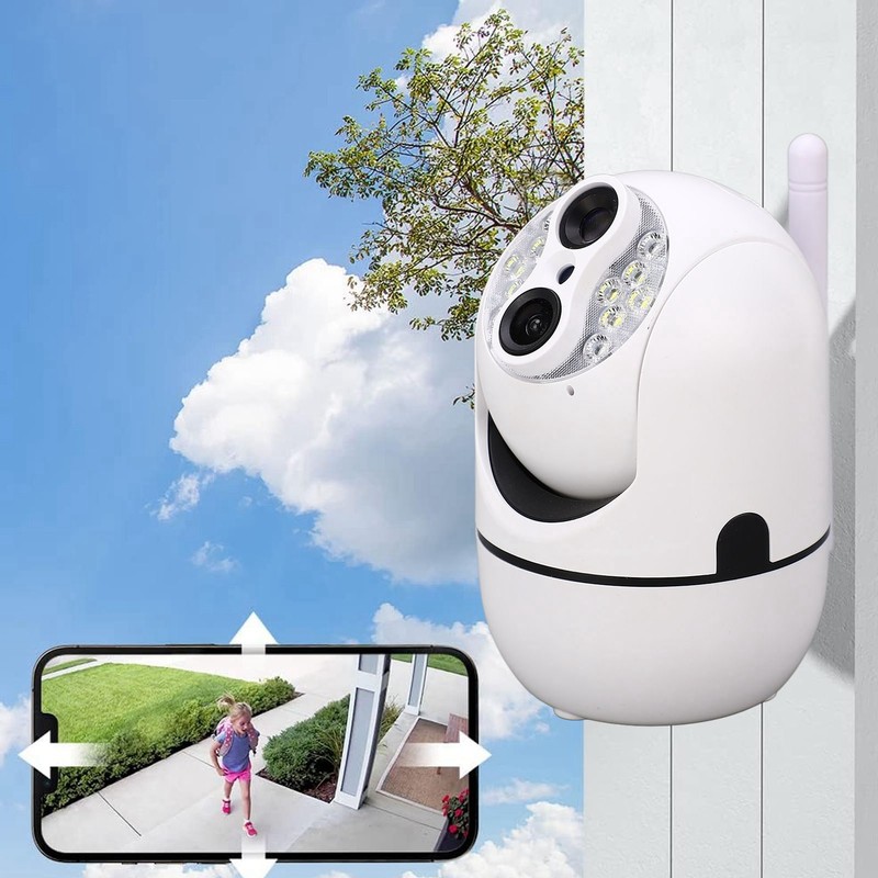 Wireless Outdoor Camera 1080P HD Waterproof IP66 2.4GHz WiFi Home