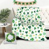 St Patrick's Day Blanket Shamrock Flannel Throw Blanket 60"x50" Clover