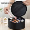 Barrel Makeup Bag Waterproof Abrasion Resistance Polyester Travel Cosmetic Bag