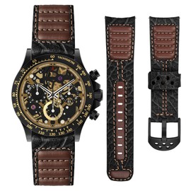 Wristitani Leather Watch Strap, 20mm 22mm Quick Release Leather Watch Band for Men Present - Top Genuine Leather Watch Band Vintage Wristband Suitable for Classic Quartz Mechanical Smartwatches