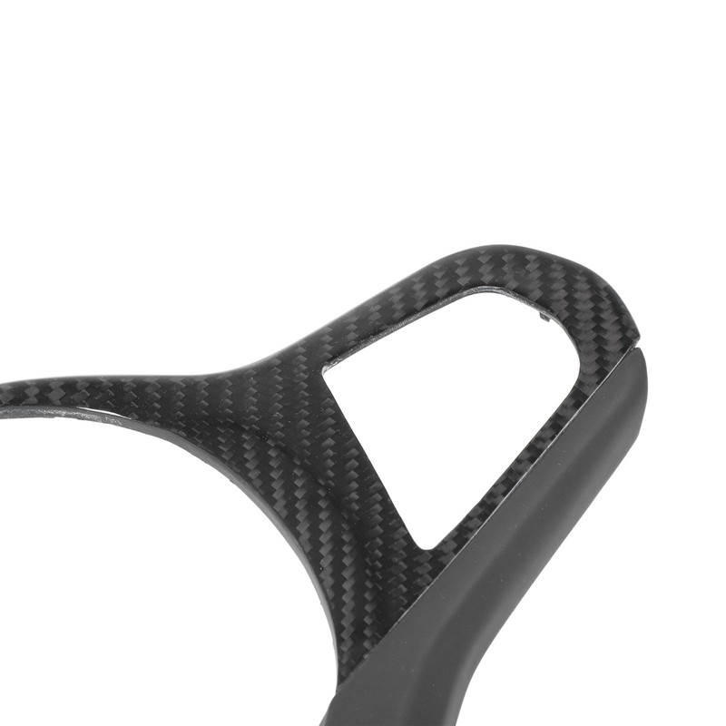 Car Steering Wheel Frame Cover Trim Sticker Decoration Carbon Fiber