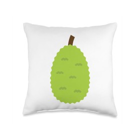 Clever Witty Jackfruit Designs Really Like Jackfruit Vegan Vegetarian Jack Fruit Plant Food Throw Pillow, 16x16, Multicolor