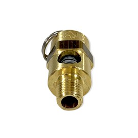 Brass, 1/8" NPT Industrial Soft Seat Safety Pressure Relief Valve, Made In The USA (160 PSI / 139 SCFM)
