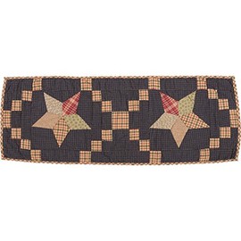 VHC Brands 12274 Arlington Runner Quilted Patchwork Star, 13" x 36"