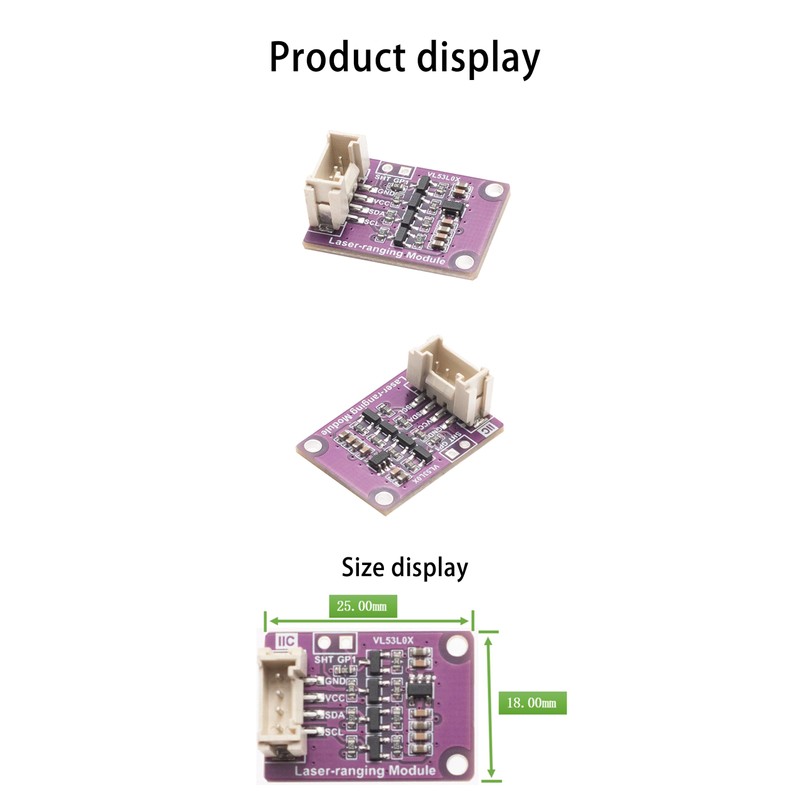 SEENGREAT VL53L0X Laser Time-of-Flight Distance Sensor for Raspberry Pi Models
