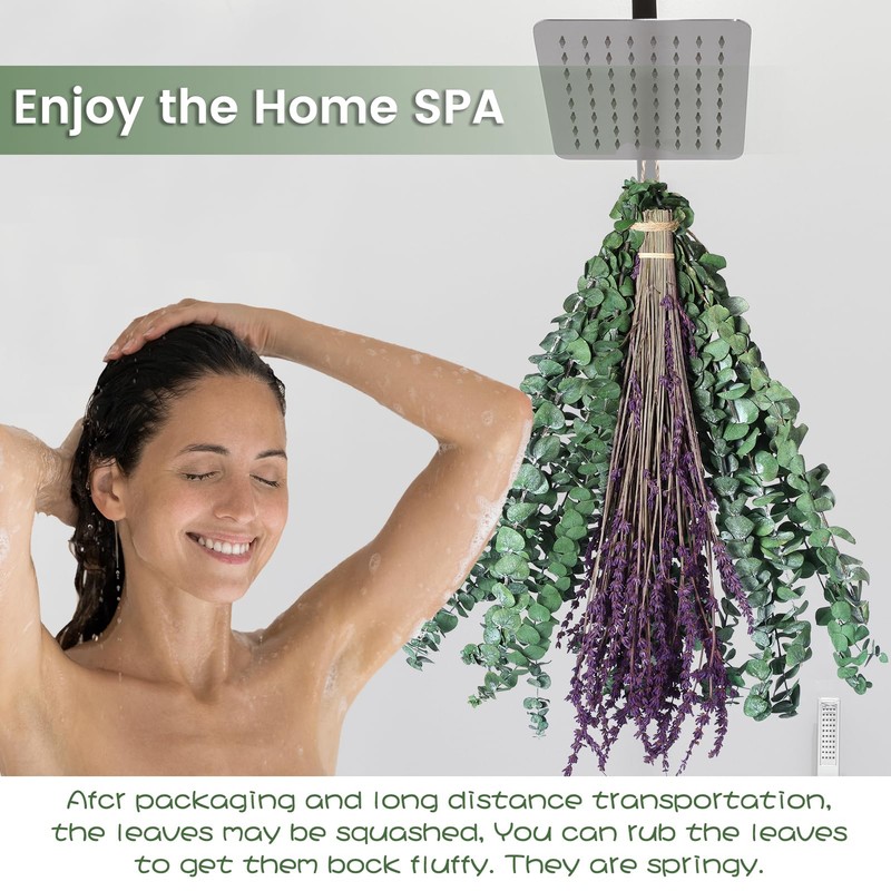 Real Eucalyptus for Shower Hanging Dried Eucalyptus Stems for Shower