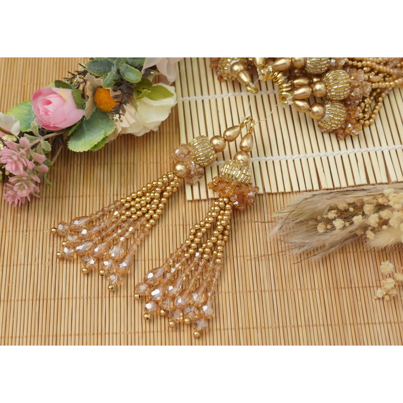 Feathers Creation Ltd Sew on Tassels garland for Curtain Edge