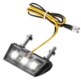 Toaluea Motorrad LED Kennzeichenbeleuchtung, 12V Universal Nummernschildbeleuchtung, Wasserdicht Nach IP67 Kennzeichenleuchte für Motorrad und Quad ATV