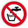 Sign No Drinking Water According to ASR A1.3/DIN 7010 Aluminium