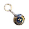 LizMatech Captain America Shield Spinner Keyring Solid Metal Durable