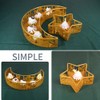 Ramadan Iron Tray Moon Star Shaped Eid Mubarak Dessert Tray
